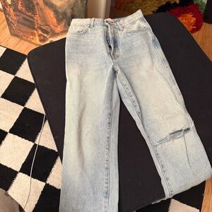 REVICE Light Blue Straight-Leg Women's Jeans